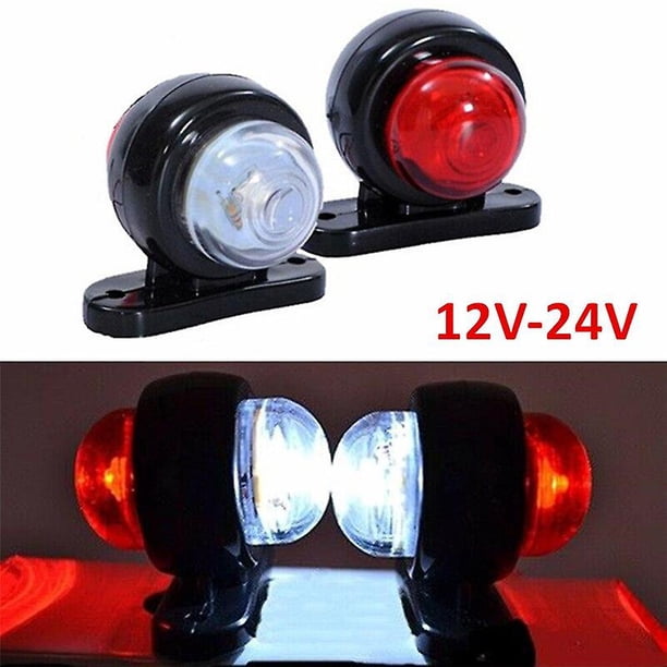 2 uds marcador de contorno led marcador lateral 24v luces led para camiones lámpara de remolque led camión luz van remolque marcador lateral luz 12v