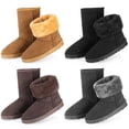 thumbnail image 2 of Women Mid Calf Snow Boots, Warm Faux Fur Lined Winter Boots with Anti-Slip TPC Sole for Outdoor and Casual Wear, 2 of 5