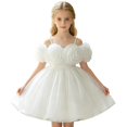 thumbnail image 4 of Rhuody Dresses For Girls Sleeveless Elegant Dress With 3D Rose Embellishment Suspender Flower Girl Dress Leisure Playsuit, 4 of 9