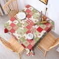 thumbnail image 2 of Pioneer Flower Floral Print Pattern Square Tablecloth, Waterproof Wipeable Spillproof Washable Table Cover for Home Kitchen Party Decor, 52"x52", 2 of 6