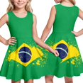 thumbnail image 2 of XIYON Girls Summer Dress Casual Girls Sleeveless Printed Dress For Everyday Wear Lightweight Summer Little Fashion Sundress Cute Vacation, 2 of 7