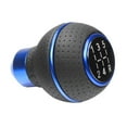 thumbnail image 1 of Bgsha 5 Speed Shift Knob Gear Stick Leather Shifter Fit Most Manual Cars Trucks, 1 of 5