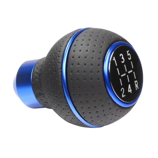 Bgsha 5 Speed Shift Knob Gear Stick Leather Shifter Fit Most Manual Cars Trucks