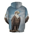 thumbnail image 4 of Eagle Hoodies Classic Oversized Pullover Hoodie Female Long Sleeve Pretty Graphic Casual Hooded Sweatshirts, 4 of 5