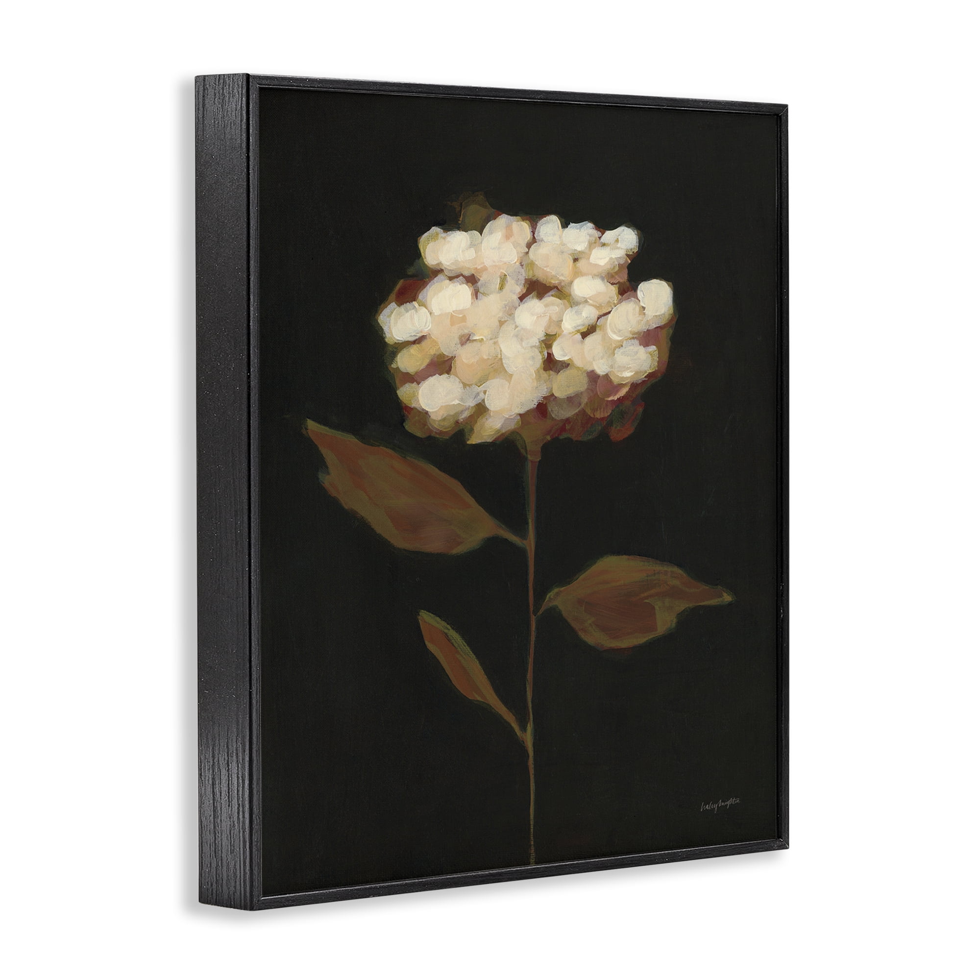 Stupell Industries Fade Into Fall Bloom Botanical & Floral Painting Black Framed Art Print Wall Art, 11 x 14