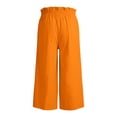 thumbnail image 6 of Delayuji Womens Wide Leg Pant Elastic Waist Daily Elegant Casual Solid Color Pants Loose Linen Pants Women L-6XL, 6 of 6