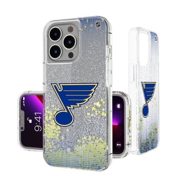 St. Louis Blues Linen Logo iPhone Glitter Case