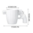 thumbnail image 2 of Ceramic Coffee Mug 12oz with Unique Grip Handle Novelty Cup for Hot Drinks Adult Home Office Novelty Gift Large Capacity Cup, 2 of 5