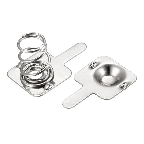 Battery Spring Plate AAA Battery Contact Nickel Plate 9.5mmx9mm 20 for DIY Set