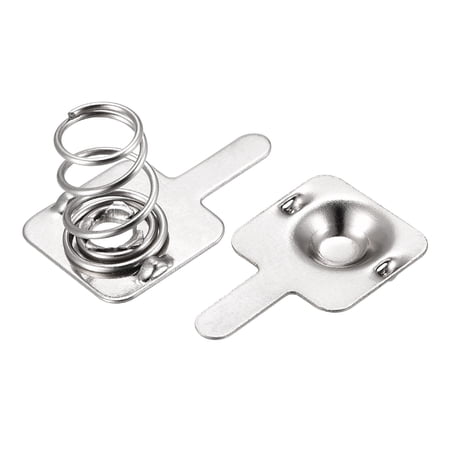 Battery Spring Plate AAA Battery Contact Nickel Plate 9.5mmx9mm 20 for DIY Set