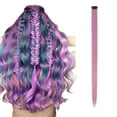 thumbnail image 1 of Clip In Hair Extension Colored Hair Extensions, Multi-colors Party Highlights Clip In Synthetic Hair, 1 of 2