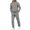 75#Light Gray, variant on Men's 2 Piece Sweatsuits Outfit Pullover Hoodie and Sweatpants Casual Daily Wear Spring Summer Breathable Set