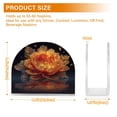 thumbnail image 3 of 2 Pieces Napkin Holder Table Napkin Holder Kitchen Napkin Holder Acrylic Napkin Holder Restaurant Napkin Holder Fashionable and Durable Orange Peony Flower, 3 of 8