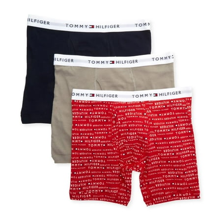 Men's Tommy Hilfiger 09TE015 Printed Boxer Briefs - 3 Pack (Turnip L)