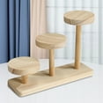 thumbnail image 6 of Wooden Display Risers Decorative Display Stand Desktop for Watch Glasses Jewelry StyleC, 6 of 8