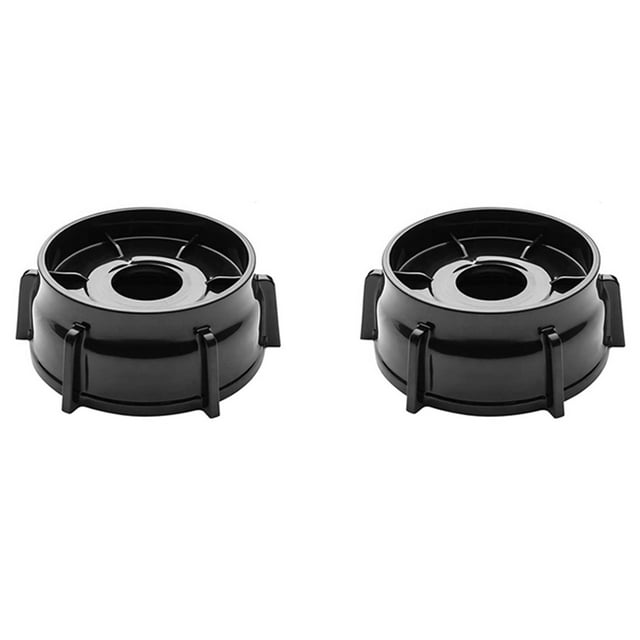 2Pcs 4902-003 Blender Jar Bottom for and Osterizer Blenders, Premium Blender Replacement Parts (Black),2 x Base,Black