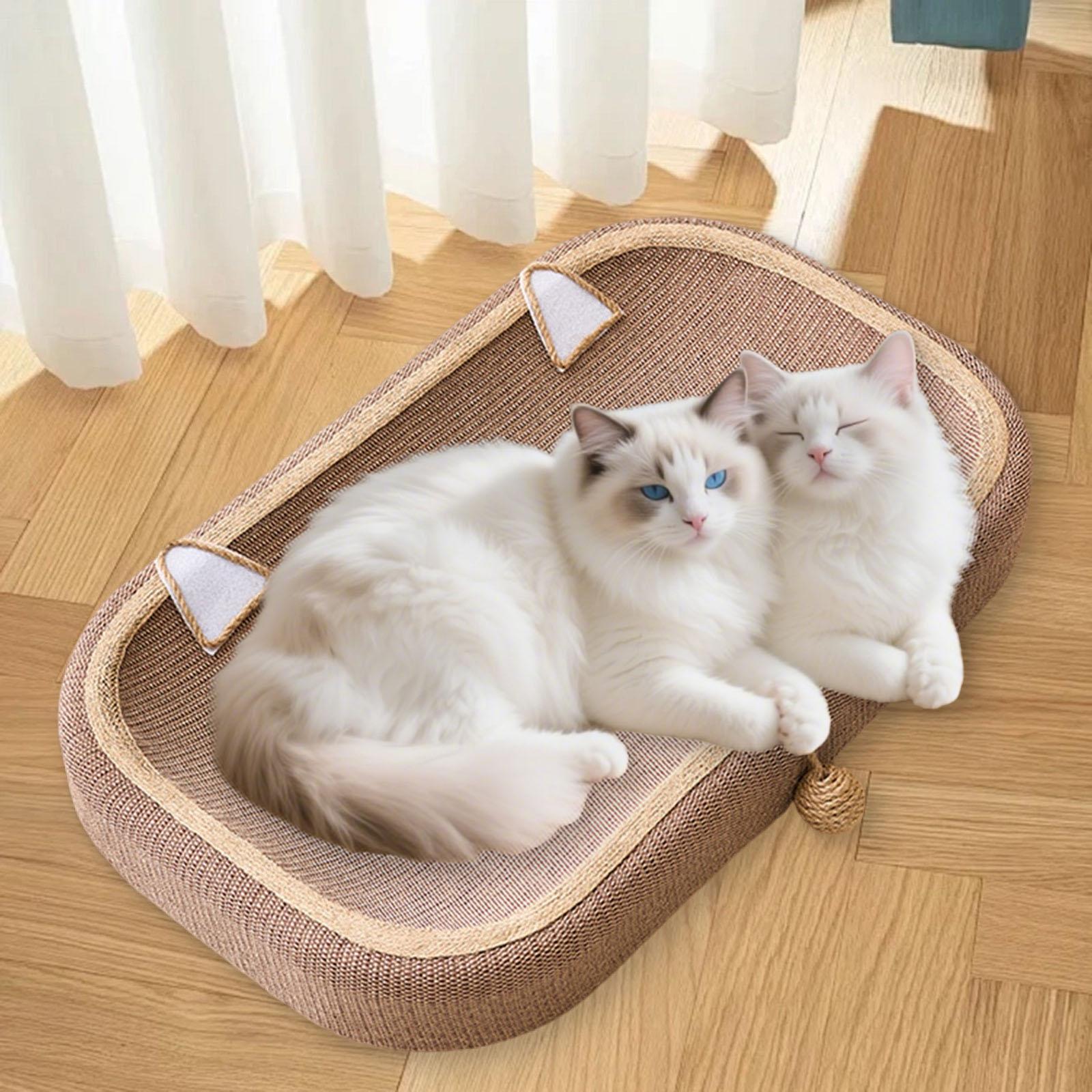 Cat Scratcher Scratch Pad Sisal Foam Bed Thickened Mat for Indoor Cats Training and Claw Grinding