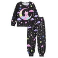 thumbnail image 2 of Kiijoy Girls Sleepwear Outfits Cartoon Cat Long Sleeve Top and Pants 2Pcs, Sizes 2-10, 2 of 4