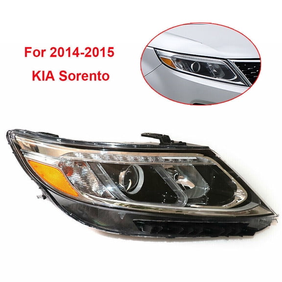 For 2014-2015 Kia Sorento Headlight Right Passenger Side DRL Halogen Headlamp