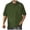 Army Green, variant on HOWPAY Men's Polo Shirts Short Sleeve Summer Casual Loose Fit Solid Color Button Tops Breathable Athletic Work Collared Golf Shirts Army Green L