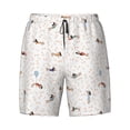 thumbnail image 4 of Lsque Mens Swim Trunks Dachshund Dog Puppy Pattern - Bathing Suit Compression Liner - Beach Swim Shorts Swimwear - (S-3XL) - Stretch Quick Dry -, 4 of 9
