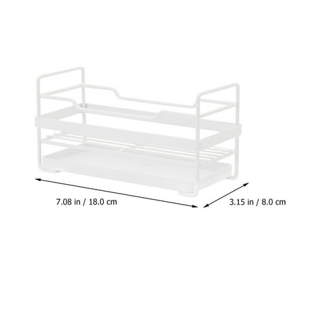 

NICEXMAS Kitchen Storage Rack with Drainage Tray Organizer Countertop Shelf Holder