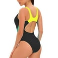 thumbnail image 5 of Aloohaidyvio One Piece Swimsuits for Women Boyleg Sports Swimwear Tummy Control Athletic Bathing Suits Training XL, 5 of 5