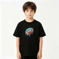 thumbnail image 2 of Football Ice Cream Boys Graphic Tee, Funny Melting Sports 100% Cotton Kids Short Sleeve T-Shirt, 2 of 5