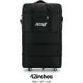WSYW 3Layer Expandable Duffle Bag 42'' with 5 Universal Wheels