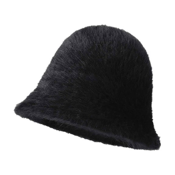 TELOLY Womens Hats,Soft Ear Protection Beanie,Cozy Knit Sombrero,Black