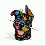 Pawfect Stitch Buddy: Magnetic Pin Holder & Needle Minder for Dog Lovers, Embroidery, Cross Stitch & Needlework.