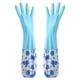 thumbnail image 1 of Guantes de limpieza Wamans para lavavajillas, 1 par de guantes de goma reutilizables de PVC, impermeables, con puños largos, antideslizantes para el hogar., 1 of 3