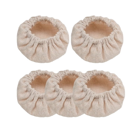 5 Pack Cloth Covers for Sourdough Starter Jars Linen Bread Fermentation Cover for 3-4 Inch Jars Mouth