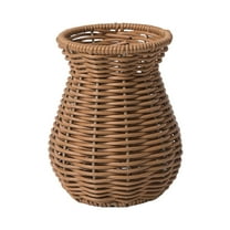 Minimalists Rattan Vase Dried Flower Vase for Natural Touches Home Decoration