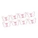 thumbnail image 5 of Clips de metal mariposas rosadas Clip de color Chapado en color 50 piezas para oficina LYUMO Otros, 5 of 8