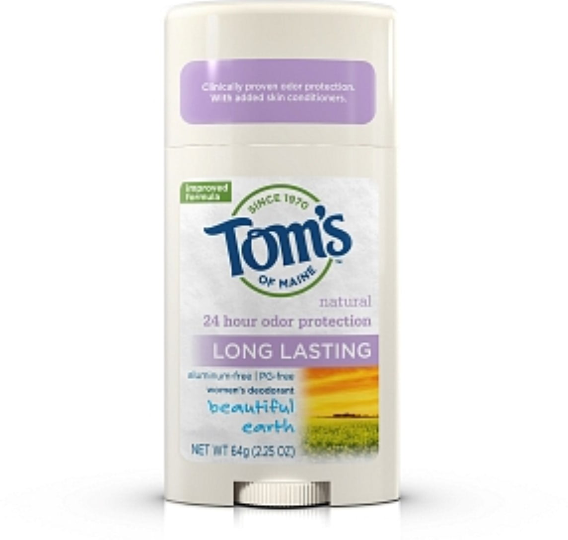 Tom's of Maine Natural LongLasting Deodorant Beautiful Earth 2.25 oz (Pack of 4)