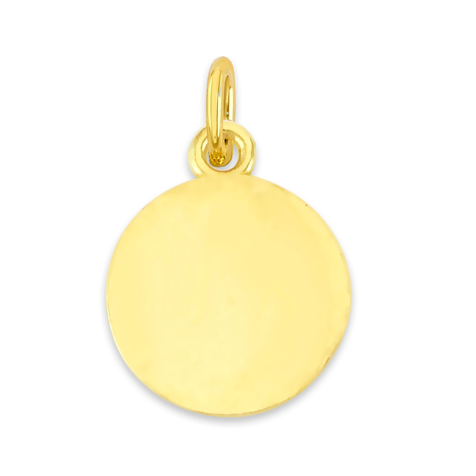 Golden Fire Solid 10k Two Tone Saint Michael Charm - Religious Jewelry