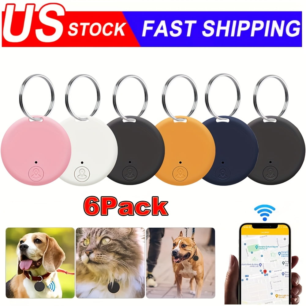 6Packs Key Finders, Anti-Loss Tracker Device for Keys, Wallet, Luggage, Pets - Portable Smart Locator with Alarm Reminder for Home & Travel