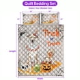 thumbnail image 5 of Trick or Treat Whippet Funny Mummy Cosplay Pumpkin Candy Basket Quilt Bedding Set Dog Lover 1 Blanket Bed Cover 2 Pillowcases - 12016, 5 of 5