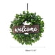 thumbnail image 2 of Guirnalda De Plantas Verdes Artificiales, Cartel De Bienvenida, Decoración Colgante De Pared Para Fiesta De Oficina En Casa Methold HA034787-00, 2 of 6