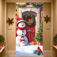 thumbnail image 2 of Festive Christmas Decor Holiday Banner Winter Scene for Christmas Party Indoor Events Festive Decorations, 2 of 9