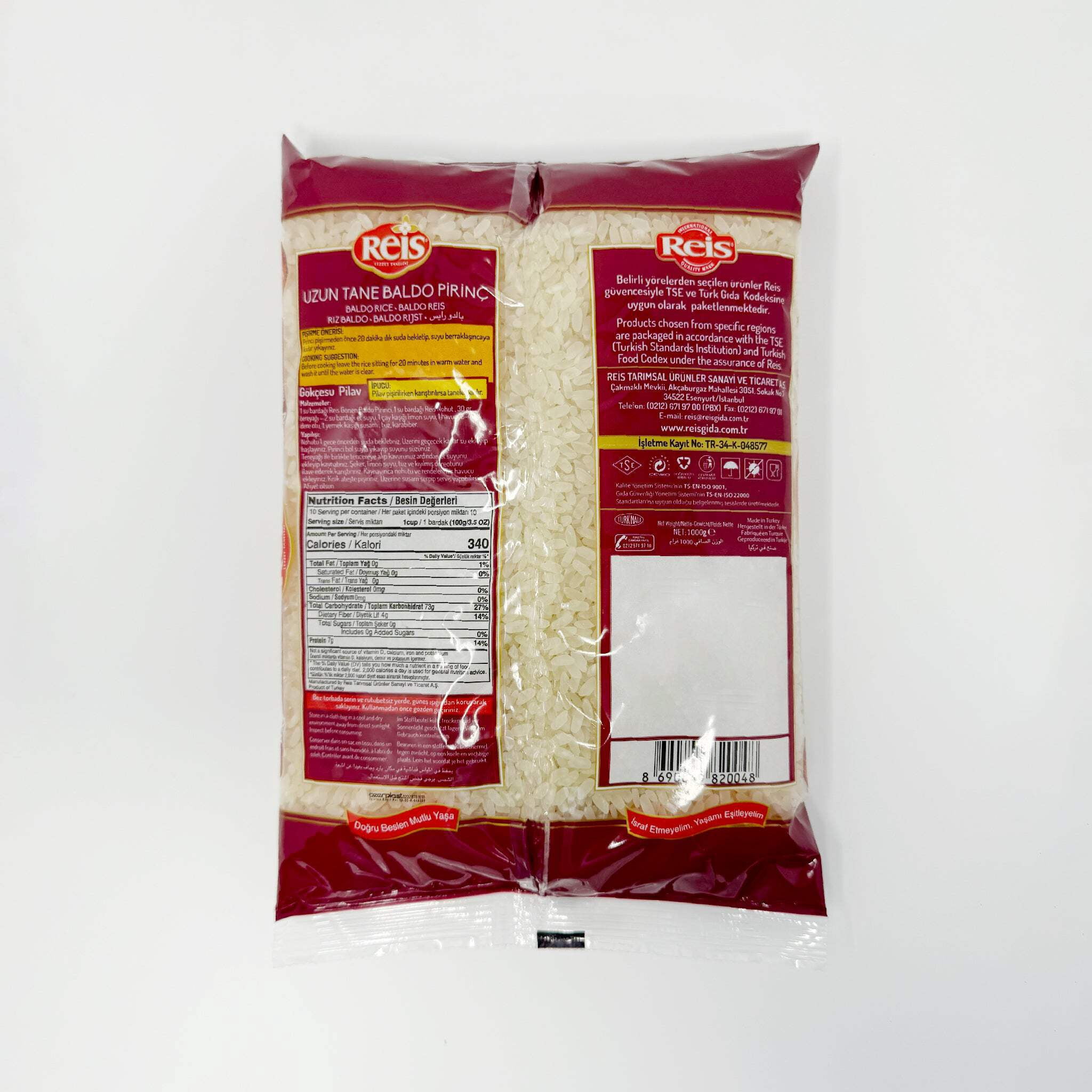 Reis Baldo Rice 1Kg (35.3oz)