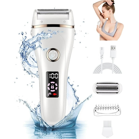 Sentryse Electric Razor for Women, 3 in 1 Lady Electric Shaver Body Hair Remover, Portable Bikini Trimmer for Leg Arm Armpit Underarms