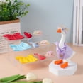 thumbnail image 6 of RUINIXCW 7 Inch Desk Goose Outfits 4Sets Desk Duck Outfit Mini Porch Goose Outfit  for Desk Goose Figurine Spring Summer Desk Goose Clothes and Hat Set (No Goose), 6 of 9