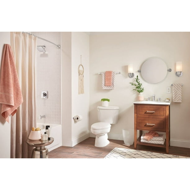 Moen BH3886CH Genta Modern Double Post Bathroom Hand Towel Bar Chrome Walmart