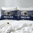 thumbnail image 3 of Manfei Ball Game Gaming Comforter Cover Full,Rugby Football Sport Bedding Full Size,Gray Blue Bedroom Set For Boy,Super Cozy Room Decor Reversible（No Comforter）,3pcs, 3 of 6