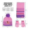 thumbnail image 6 of Disney Kids Winter Hat, Matching Kids’ Gloves and Scarf, Princess Baby Beanie for Girls Ages 4-7, 6 of 6