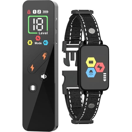 Waterproof Dog Training Collar with Remote up to 3300ft Electric Shock Collar with Beep Vibration and Adjustable Shock for Small Medium Large Dogs Black