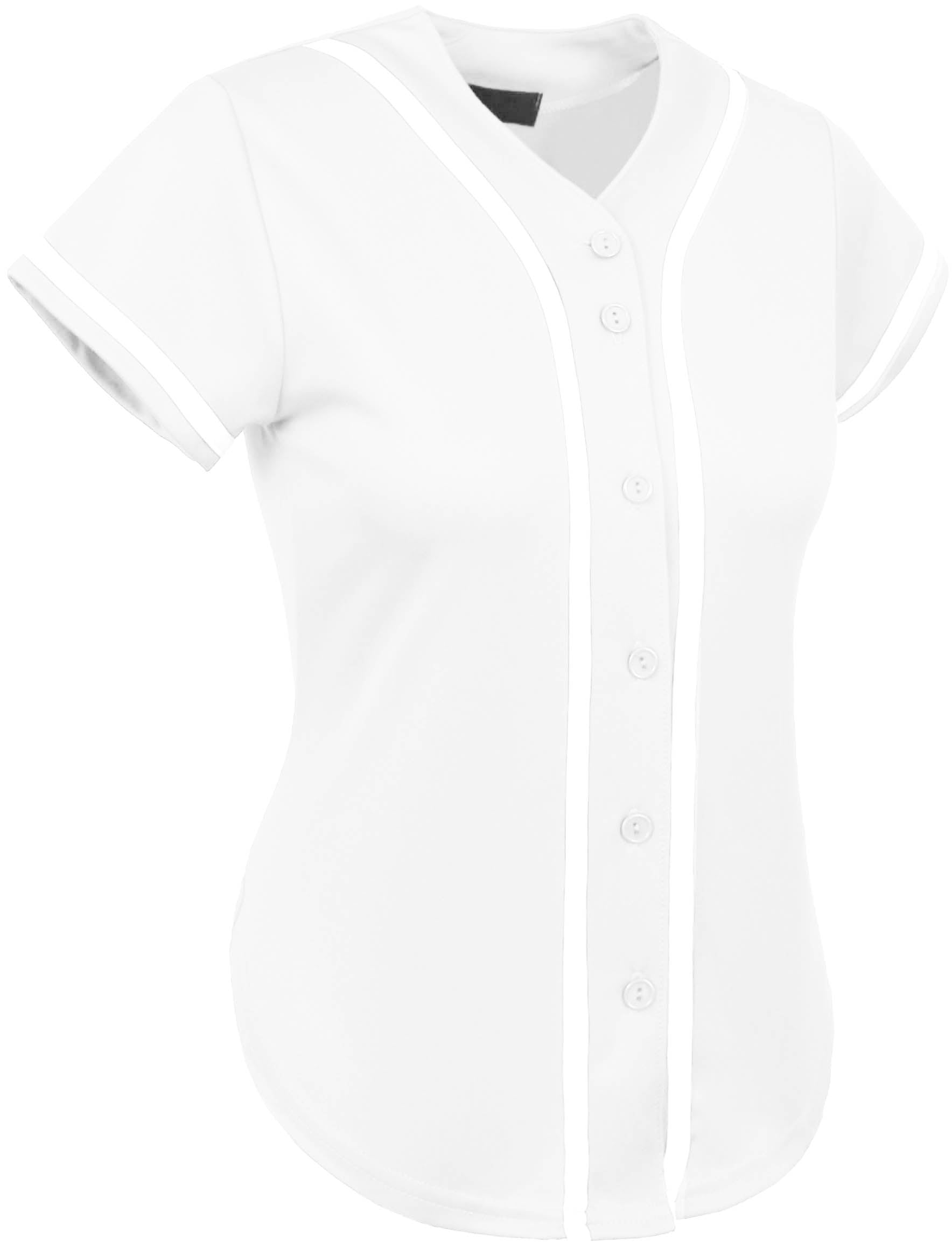 plain white baseball jersey