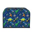 Matuu Dinosaur In Space for Universal 4 slice Toaster Cover, Small
